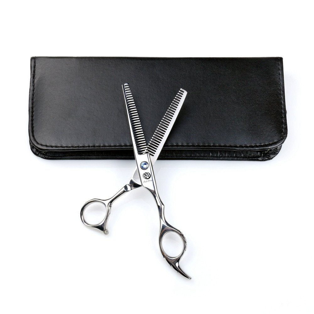 Professional 6.0 Inch Double Teeth Barber Hair Thinning Scissor/Shear Set- Perfect for Hair Stylist or Home Use